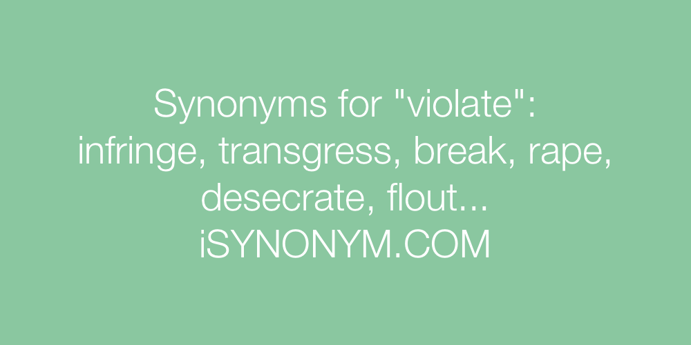Synonyms violate