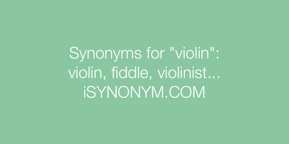 Synonyms violin