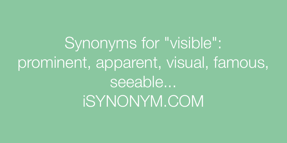 Synonyms visible