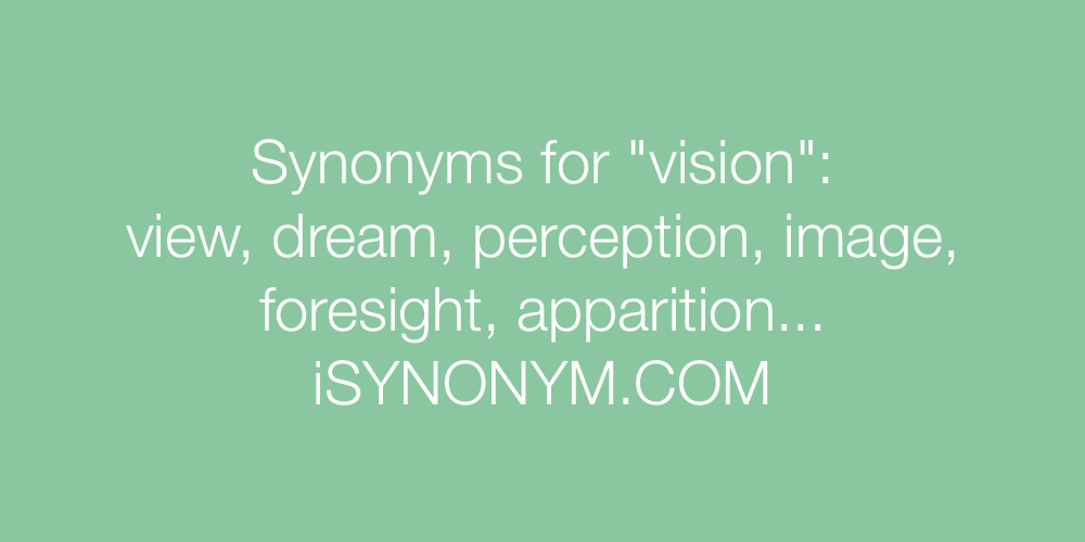 Synonyms vision