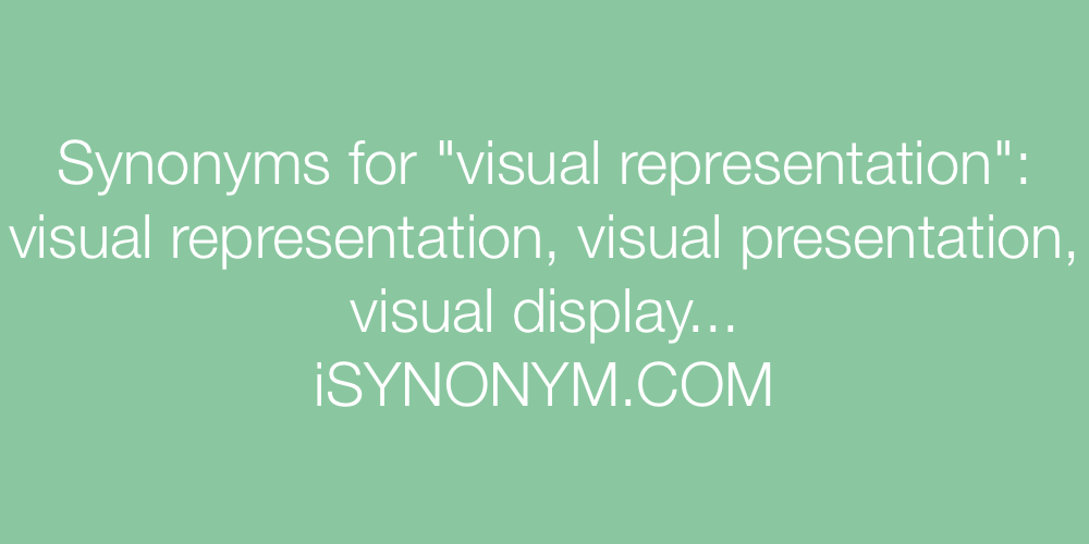 Synonyms visual representation