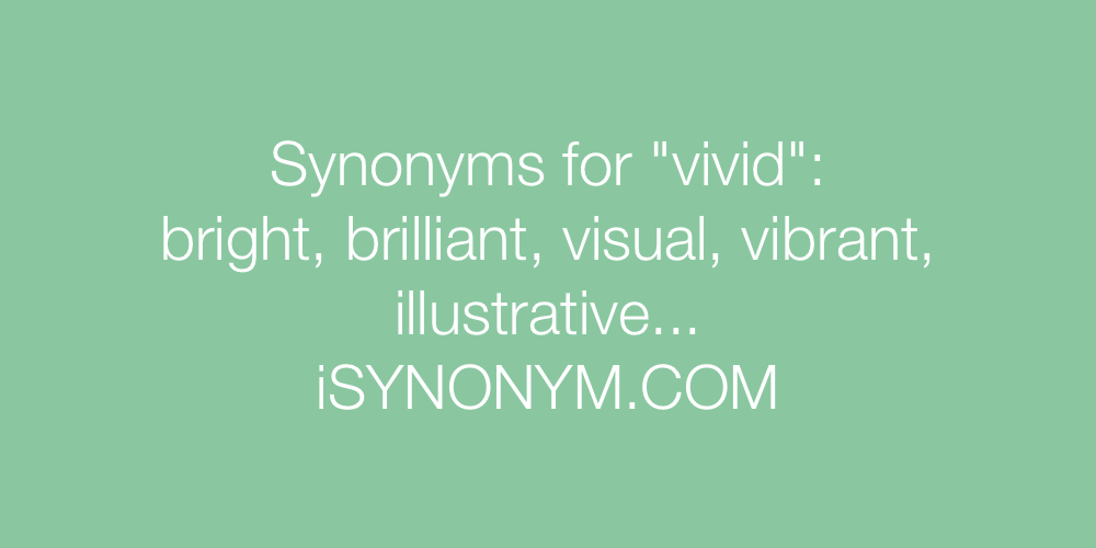 Synonyms vivid