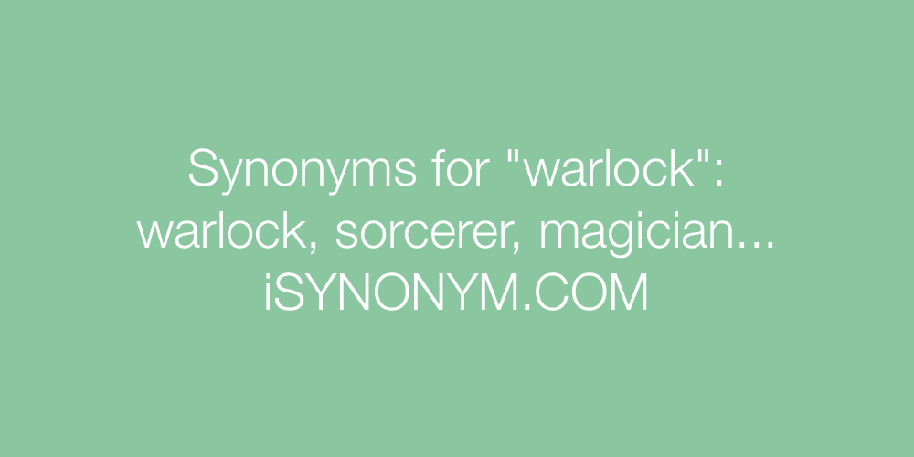 Synonyms warlock