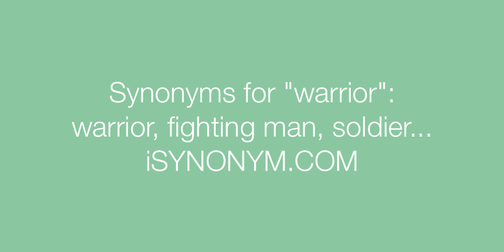 Synonyms warrior