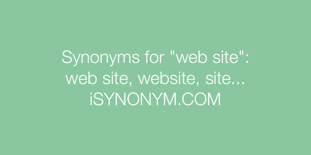 Synonyms web site