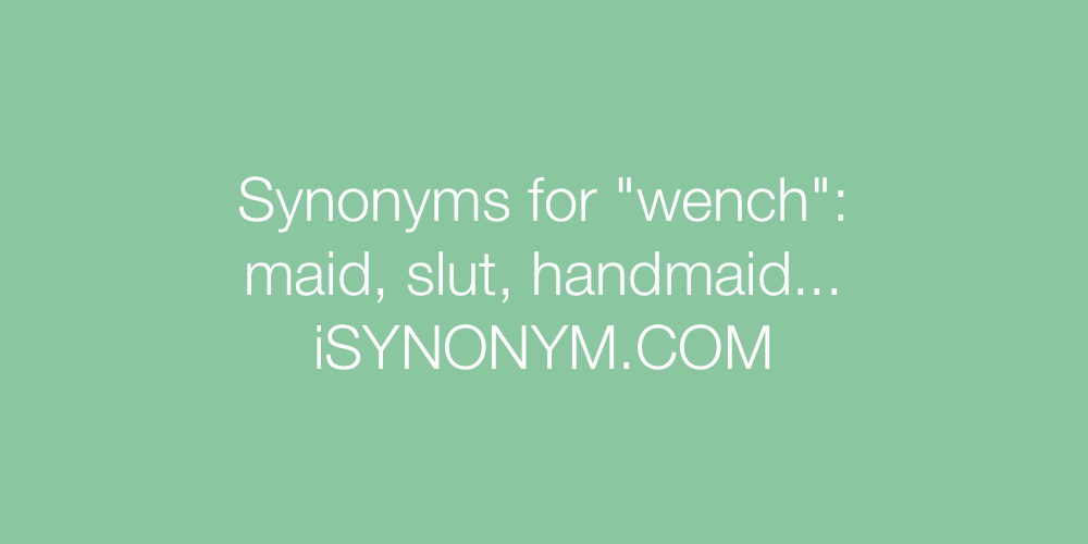 Synonyms wench