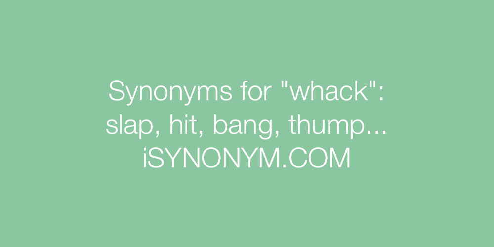 Synonyms whack