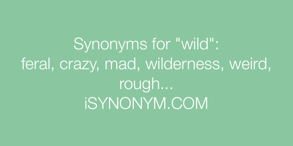 Synonyms wild