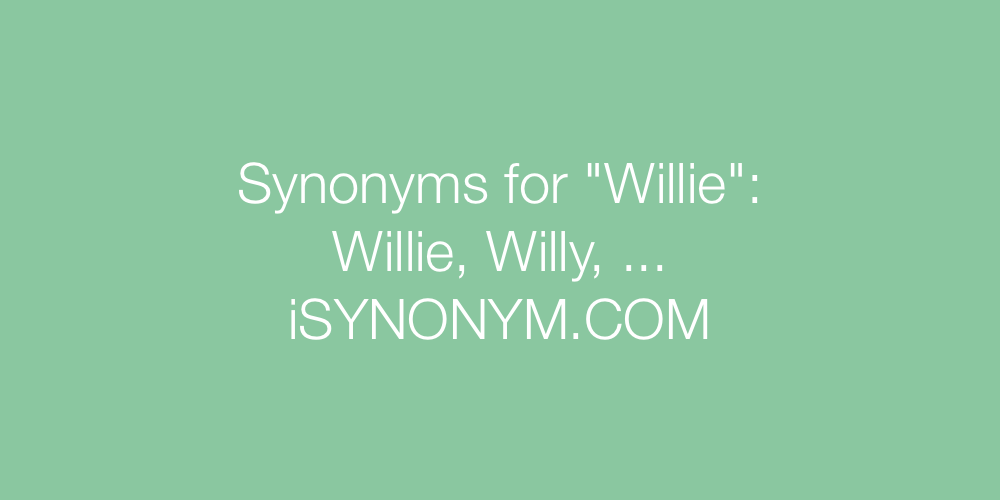 Synonyms Willie