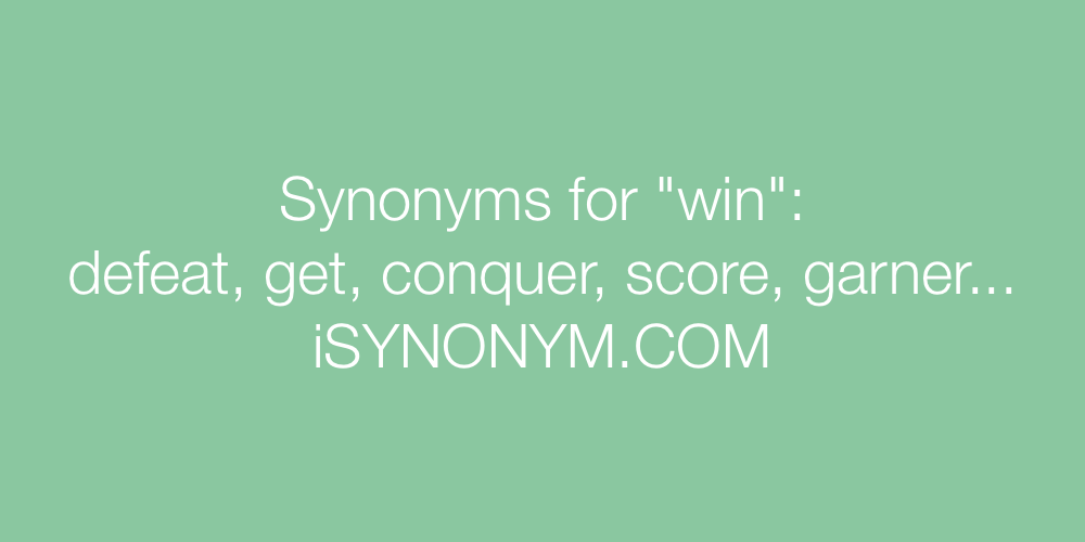 Synonyms win