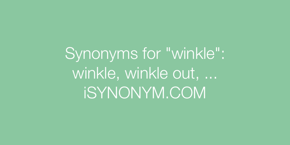 Synonyms winkle