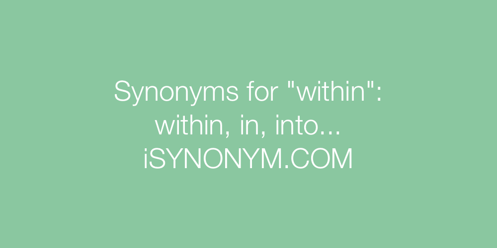 Synonyms within