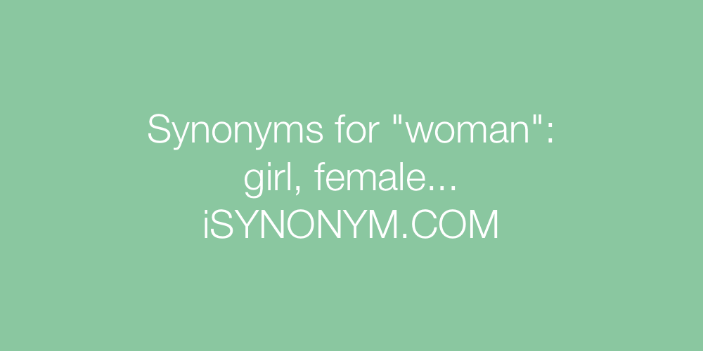Synonyms woman
