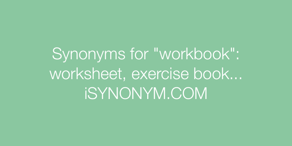 Synonyms workbook