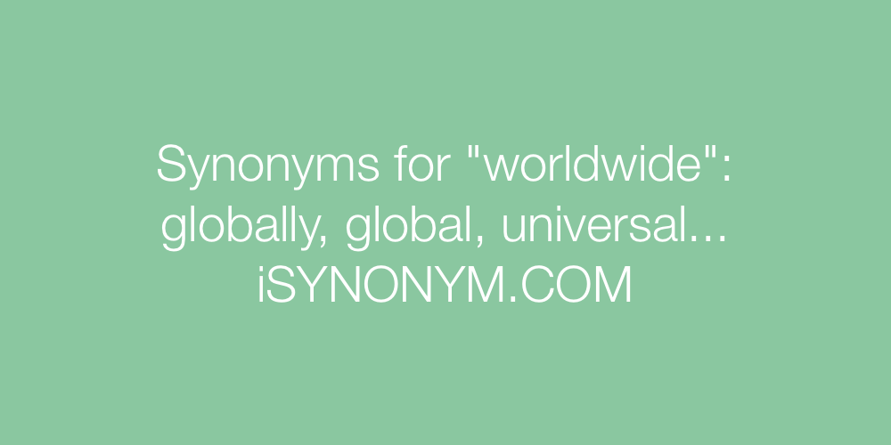 Synonyms worldwide