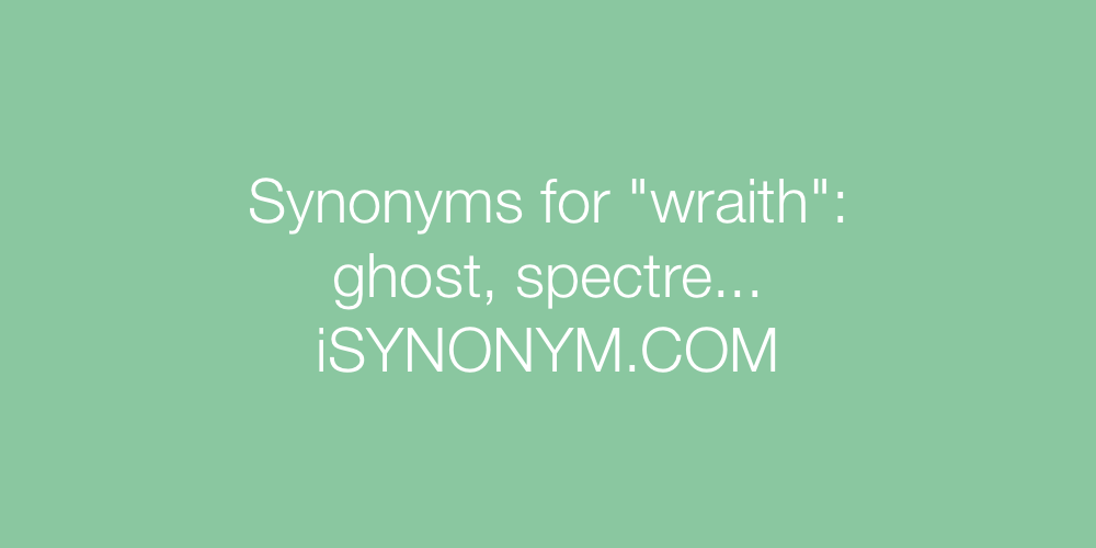 Synonyms wraith