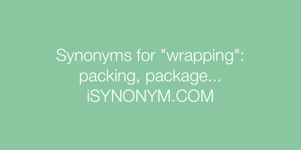 Synonyms wrapping