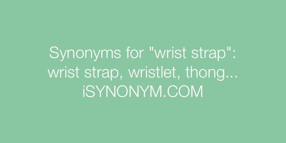 Synonyms wrist strap
